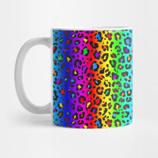 Rainbow Leopard Print Pattern Mug